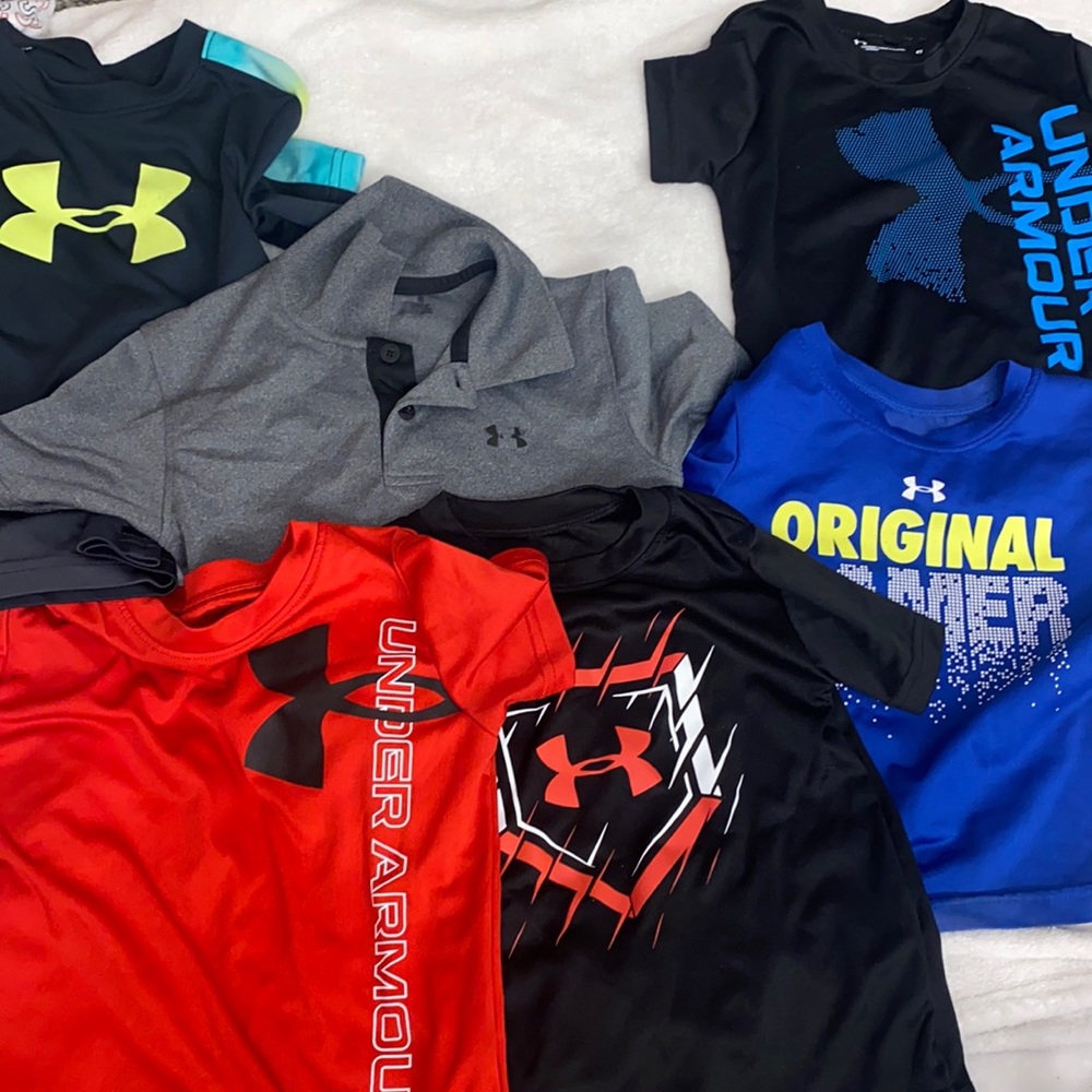 ‼️under armour boy 6 tshirts ‼️